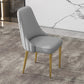 Glam Style Side Chair PU Leather Dining Chair for Living Room Light Gray 1 Piece Clearhalo 'Dining Chairs' 'Dining Tables & Seating' 'dining_chair' 'furn' 'furn_dining_chair' 'Furniture' 'Kitchen & Dining Furniture' 6987099