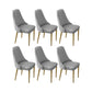Glam Style Side Chair PU Leather Dining Chair for Living Room Light Gray 6 Piece Set Clearhalo 'Dining Chairs' 'Dining Tables & Seating' 'dining_chair' 'furn' 'furn_dining_chair' 'Furniture' 'Kitchen & Dining Furniture' 6987104