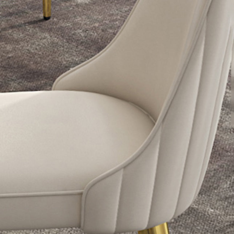 Glam Style Side Chair PU Leather Dining Chair for Living Room Clearhalo 'Dining Chairs' 'Dining Tables & Seating' 'dining_chair' 'furn' 'furn_dining_chair' 'Furniture' 'Kitchen & Dining Furniture' 6987110