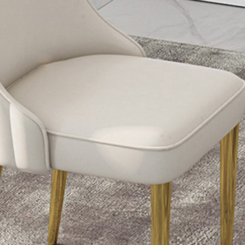 Glam Style Side Chair PU Leather Dining Chair for Living Room Clearhalo 'Dining Chairs' 'Dining Tables & Seating' 'dining_chair' 'furn' 'furn_dining_chair' 'Furniture' 'Kitchen & Dining Furniture' 6987112