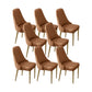 Glam Style Side Chair PU Leather Dining Chair for Living Room Coffee 8 Piece Set Clearhalo 'Dining Chairs' 'Dining Tables & Seating' 'dining_chair' 'furn' 'furn_dining_chair' 'Furniture' 'Kitchen & Dining Furniture' 6987132