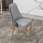 Glam Style Side Chair PU Leather Dining Chair for Living Room Dark Grey Light Grey 1 Piece Clearhalo 'Dining Chairs' 'Dining Tables & Seating' 'dining_chair' 'furn' 'furn_dining_chair' 'Furniture' 'Kitchen & Dining Furniture' 6987133