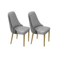 Glam Style Side Chair PU Leather Dining Chair for Living Room Dark Grey Light Grey 2 Piece Set Clearhalo 'Dining Chairs' 'Dining Tables & Seating' 'dining_chair' 'furn' 'furn_dining_chair' 'Furniture' 'Kitchen & Dining Furniture' 6987134