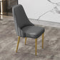 Glam Style Side Chair PU Leather Dining Chair for Living Room Grey 1 Piece Clearhalo 'Dining Chairs' 'Dining Tables & Seating' 'dining_chair' 'furn' 'furn_dining_chair' 'Furniture' 'Kitchen & Dining Furniture' 6987143