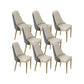 Glam Style Side Chair PU Leather Dining Chair for Living Room Gray-White 8 Piece Set Clearhalo 'Dining Chairs' 'Dining Tables & Seating' 'dining_chair' 'furn' 'furn_dining_chair' 'Furniture' 'Kitchen & Dining Furniture' 6987152