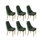 Glam Style Side Chair PU Leather Dining Chair for Living Room Green 6 Piece Set Clearhalo 'Dining Chairs' 'Dining Tables & Seating' 'dining_chair' 'furn' 'furn_dining_chair' 'Furniture' 'Kitchen & Dining Furniture' 6987156