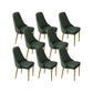 Glam Style Side Chair PU Leather Dining Chair for Living Room Green 8 Piece Set Clearhalo 'Dining Chairs' 'Dining Tables & Seating' 'dining_chair' 'furn' 'furn_dining_chair' 'Furniture' 'Kitchen & Dining Furniture' 6987157