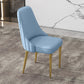 Glam Style Side Chair PU Leather Dining Chair for Living Room Blue 1 Piece Clearhalo 'Dining Chairs' 'Dining Tables & Seating' 'dining_chair' 'furn' 'furn_dining_chair' 'Furniture' 'Kitchen & Dining Furniture' 6987158
