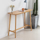 Rectangle Solid Wood Counter Height Table Modern Trestle Base in Brown and Natural Natural Without Chairs Clearhalo 'Bar Furniture' 'Bar Tables' 'bar_tables' 'furn' 'furn_bar_tables' 'Furniture' 'Kitchen & Dining Furniture' 6987165