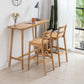 Rectangle Solid Wood Counter Height Table Modern Trestle Base in Brown and Natural Clearhalo 'Bar Furniture' 'Bar Tables' 'bar_tables' 'furn' 'furn_bar_tables' 'Furniture' 'Kitchen & Dining Furniture' 6987166