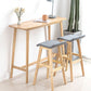 Rectangle Solid Wood Counter Height Table Modern Trestle Base in Brown and Natural Clearhalo 'Bar Furniture' 'Bar Tables' 'bar_tables' 'furn' 'furn_bar_tables' 'Furniture' 'Kitchen & Dining Furniture' 6987167
