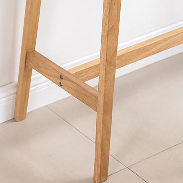 Rectangle Solid Wood Counter Height Table Modern Trestle Base in Brown and Natural Clearhalo 'Bar Furniture' 'Bar Tables' 'bar_tables' 'furn' 'furn_bar_tables' 'Furniture' 'Kitchen & Dining Furniture' 6987171
