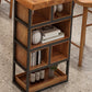 Rectangle Pine Solid Wood Bar Table Industrial Bar Table with Storage Base Clearhalo 'Bar Furniture' 'Bar Tables' 'bar_tables' 'furn' 'furn_bar_tables' 'Furniture' 'Kitchen & Dining Furniture' 6987248