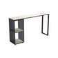Industrial Stone Top Bar Dining Table Rectangle Bar Table with Storage Base White Without Chairs Clearhalo 'Bar Furniture' 'Bar Tables' 'bar_tables' 'furn' 'furn_bar_tables' 'Furniture' 'Kitchen & Dining Furniture' 6987321