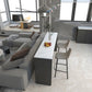 Industrial Style Bar Table Rectangle Stone Fixed Bistro Bar Desk for Indoor Clearhalo 'Bar Furniture' 'Bar Tables' 'bar_tables' 'furn' 'furn_bar_tables' 'Furniture' 'Kitchen & Dining Furniture' 6987378
