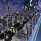 Industrial Style Bar Wine Table Black Color Bar Dining Table with Storage Clearhalo 'Bar Furniture' 'Bar Tables' 'bar_tables' 'furn' 'furn_bar_tables' 'Furniture' 'Kitchen & Dining Furniture' 6987393