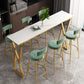 Glam Style Bar Table Rectangle Stone Bar Dining Table for Home Clearhalo 'Bar Furniture' 'Bar Tables' 'bar_tables' 'furn' 'furn_bar_tables' 'Furniture' 'Kitchen & Dining Furniture' 6987445