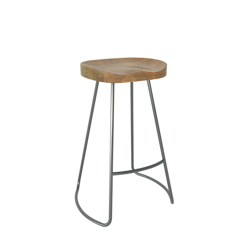 Industrial Rectangle Bar Table Set 1/4 Pcs Solid Wood Bar Table and Bar Stool Wood 30"H Stool (Single) Clearhalo 'Bar Furniture' 'furn' 'furn_home_bar_bar_sets' 'Furniture' 'Home Bars & Bar Sets' 'home_bar_bar_sets' 'Kitchen & Dining Furniture' 6987620