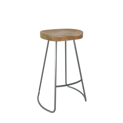 Industrial Rectangle Bar Table Set 1/4 Pcs Solid Wood Bar Table and Bar Stool Wood 30"H Stool (Single) Clearhalo 'Bar Furniture' 'furn' 'furn_home_bar_bar_sets' 'Furniture' 'Home Bars & Bar Sets' 'home_bar_bar_sets' 'Kitchen & Dining Furniture' 6987620