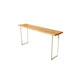 Industrial Rectangle Bar Table Set 1/4 Pcs Solid Wood Bar Table and Bar Stool Wood 94"L x 16"W Clearhalo 'Bar Furniture' 'furn' 'furn_home_bar_bar_sets' 'Furniture' 'Home Bars & Bar Sets' 'home_bar_bar_sets' 'Kitchen & Dining Furniture' 6987621