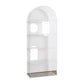 Closed Back Standard Bookshelf Acrylic Bookcase with Rectangular Shelves White Clearhalo 'Bookcases' 'furn' 'furn_bookcases' 'Furniture' 'Office Furniture' 6987661