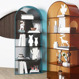 Closed Back Standard Bookshelf Acrylic Bookcase with Rectangular Shelves Clearhalo 'Bookcases' 'furn' 'furn_bookcases' 'Furniture' 'Office Furniture' 6987675