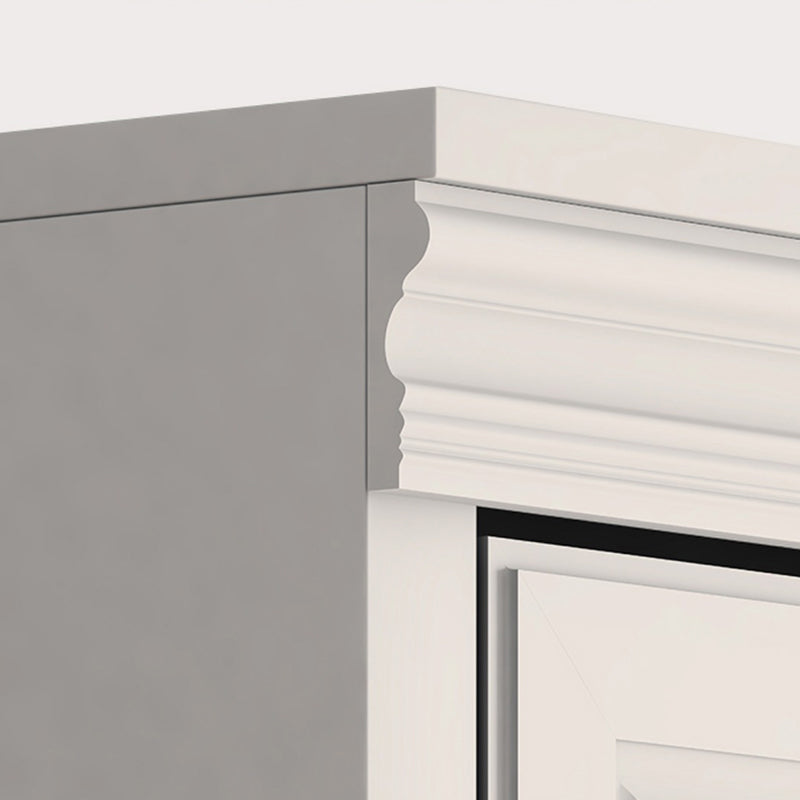 Modern gesloten achterste standaard boekenplank houten boekenkast in wit voor studieruimte