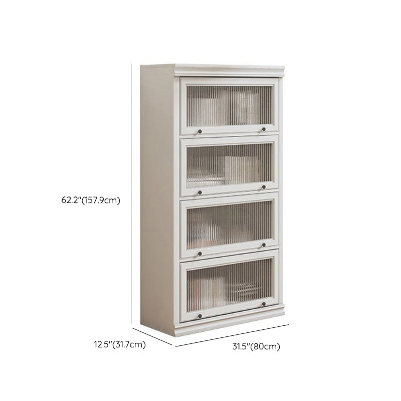 Modern gesloten achterste standaard boekenplank houten boekenkast in wit voor studieruimte