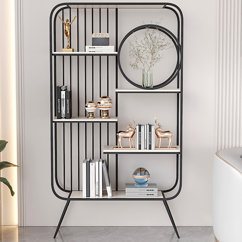 Metal Open Back Bookshelf Standard Shelves Included Bookcase for Study Room Clearhalo 'Bookcases' 'furn' 'furn_bookcases' 'Furniture' 'Office Furniture' 6987718