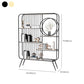Metal Open Back Bookshelf Standard Shelves Included Bookcase for Study Room Clearhalo 'Bookcases' 'furn' 'furn_bookcases' 'Furniture' 'Office Furniture' 6987723