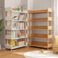 Open Back Standard Bookcase Scandinavian Engineered Wood Bookshelf