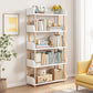 Open Back Standard Bookcase Scandinavian Engineered Wood Bookshelf