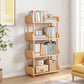 Open Back Standard Bookcase Scandinavian Engineered Wood Bookshelf