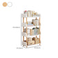 Open Back Standard Bookcase Scandinavian Engineered Wood Bookshelf