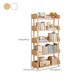 Open Back Standard Bookcase Scandinavian Engineered Wood Bookshelf