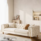 Contemporary Velet Seating Tufted Back Square Arm Sofa for Living Room Clearhalo 'furn' 'furn_sofas' 'Furniture' 'Living Room Furniture' 'Sofa' 'sofas' 6987787