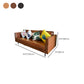 Faux Leder Tufted Rücken Cabrio Sofa Nordic Style Wohnzimmer Sitzgelegenheiten