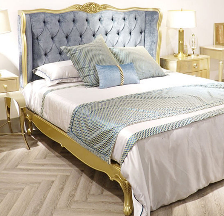 Letto moderno altezza regolabile testiera imbottita standard