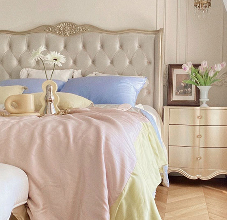 Letto moderno altezza regolabile testiera imbottita standard