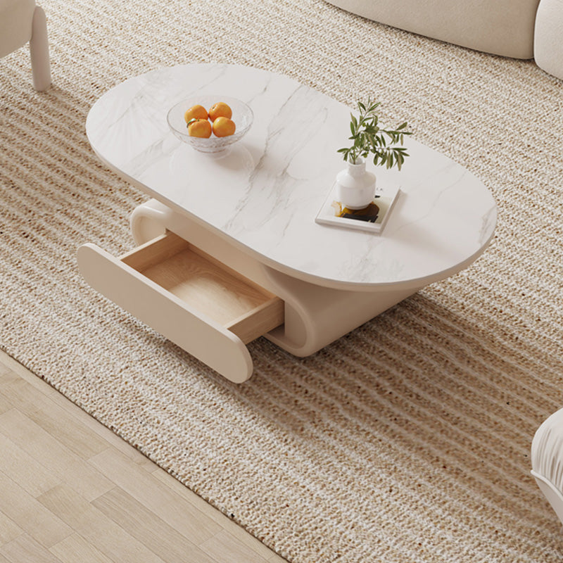 29" Wide Contemporary Coffee Table Single Cocktail Table with Drawer Clearhalo 'Coffee & Accent Tables' 'Coffee Tables' 'coffee_tables' 'furn' 'furn_coffee_tables' 'Furniture' 'Living Room Furniture' 6993225