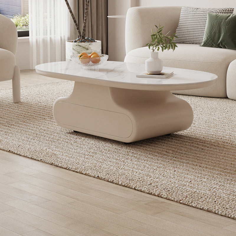 29" Wide Contemporary Coffee Table Single Cocktail Table with Drawer Clearhalo 'Coffee & Accent Tables' 'Coffee Tables' 'coffee_tables' 'furn' 'furn_coffee_tables' 'Furniture' 'Living Room Furniture' 6993227