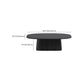 Pedestal Coffee Table Black Solid Wood Coffee Cocktail Table Clearhalo 'Coffee & Accent Tables' 'Coffee Tables' 'coffee_tables' 'furn' 'furn_coffee_tables' 'Furniture' 'Living Room Furniture' 6993354