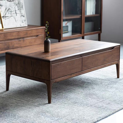 Rectangle Bunching Tables Solid Wood Coffee or End Table with Drawer 63"L x 31.5"W x 18"H Clearhalo 'Coffee & Accent Tables' 'Coffee Tables' 'coffee_tables' 'furn' 'furn_coffee_tables' 'Furniture' 'Living Room Furniture' 6993357