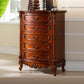 Dark Brown Mid-Century Modern Chest Pine Wood Drawer Knobs Rectangle Accent Chest Clearhalo 'Cabinets & Chests' 'cabinets_chests' 'furn' 'furn_cabinets_chests' 'Furniture' 'Living Room Furniture' 6993399