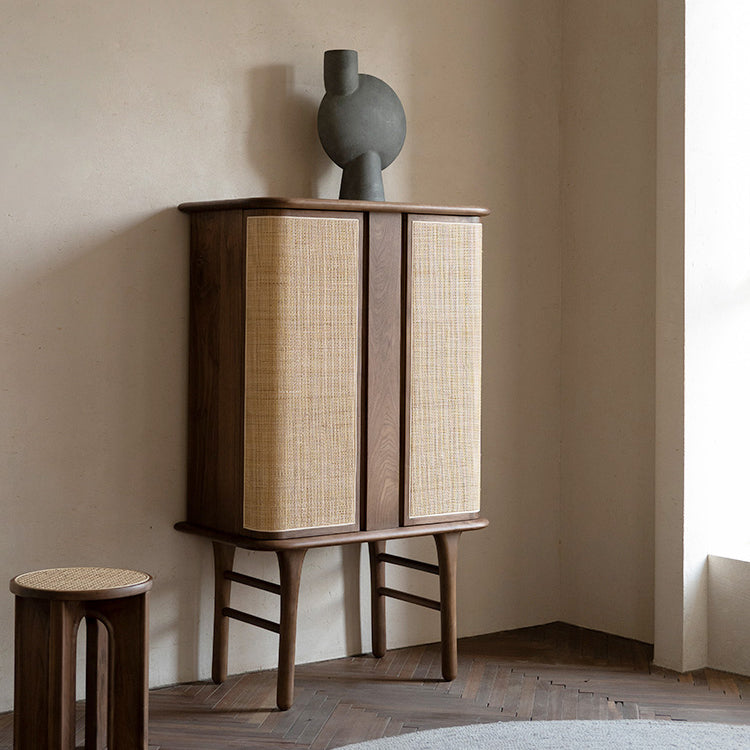 Contemporary Rectangle Storage Cabinet Natural Finish Accent Cabinet Clearhalo 'Cabinets & Chests' 'cabinets_chests' 'furn' 'furn_cabinets_chests' 'Furniture' 'Living Room Furniture' 6993424