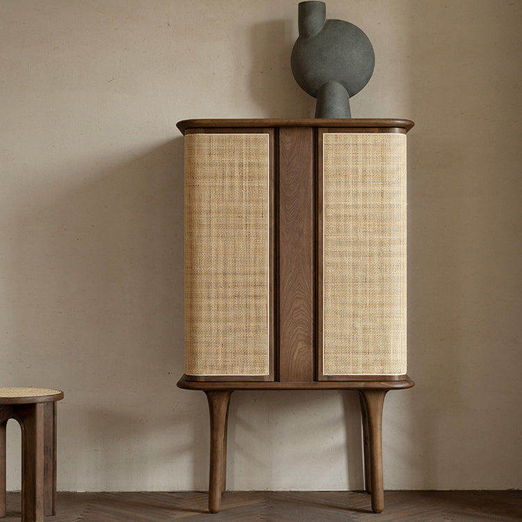 Contemporary Rectangle Storage Cabinet Natural Finish Accent Cabinet Clearhalo 'Cabinets & Chests' 'cabinets_chests' 'furn' 'furn_cabinets_chests' 'Furniture' 'Living Room Furniture' 6993426