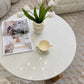 Solid Wood 3 Legs Coffee Table Modern 1 Single Terrazzo Cocktail Table Clearhalo 'Coffee & Accent Tables' 'Coffee Tables' 'coffee_tables' 'furn' 'furn_coffee_tables' 'Furniture' 'Living Room Furniture' 6993490