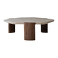 3 Legs Bunching Tables Modern Geometric Stone Coffee or End Table Clearhalo 'Coffee & Accent Tables' 'Coffee Tables' 'coffee_tables' 'furn' 'furn_coffee_tables' 'Furniture' 'Living Room Furniture' 6993502