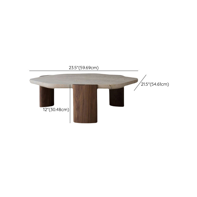 3 Legs Bunching Tables Modern Geometric Stone Coffee or End Table Clearhalo 'Coffee & Accent Tables' 'Coffee Tables' 'coffee_tables' 'furn' 'furn_coffee_tables' 'Furniture' 'Living Room Furniture' 6993508
