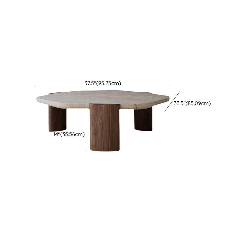 3 Legs Bunching Tables Modern Geometric Stone Coffee or End Table Clearhalo 'Coffee & Accent Tables' 'Coffee Tables' 'coffee_tables' 'furn' 'furn_coffee_tables' 'Furniture' 'Living Room Furniture' 6993509